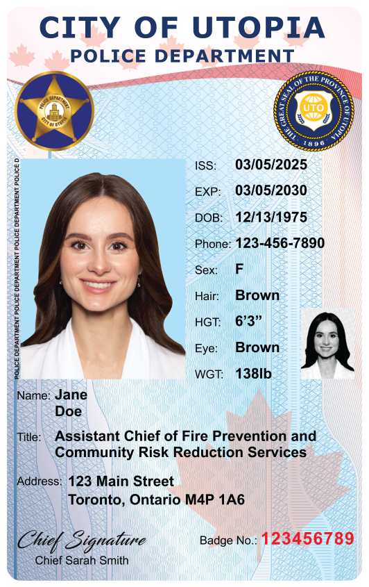 Canada Police — Vertical (sample)