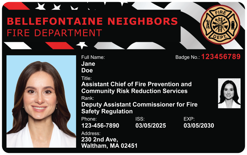 U.S. Fire — Horizontal (Black) sample