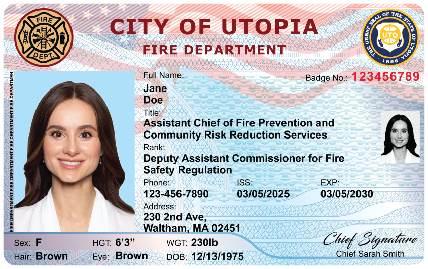 U.S. Fire — Horizontal (sample)