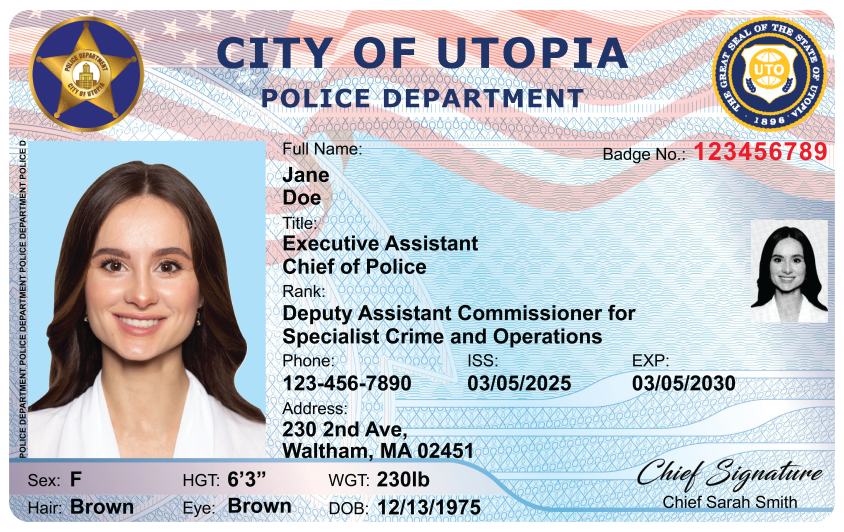 U.S. Police — Horizontal (sample)