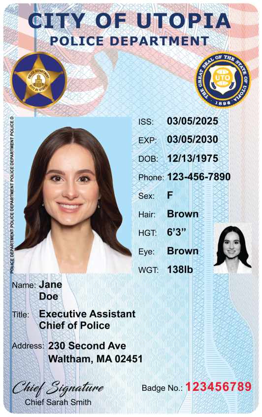 U.S. Police — Vertical (sample)